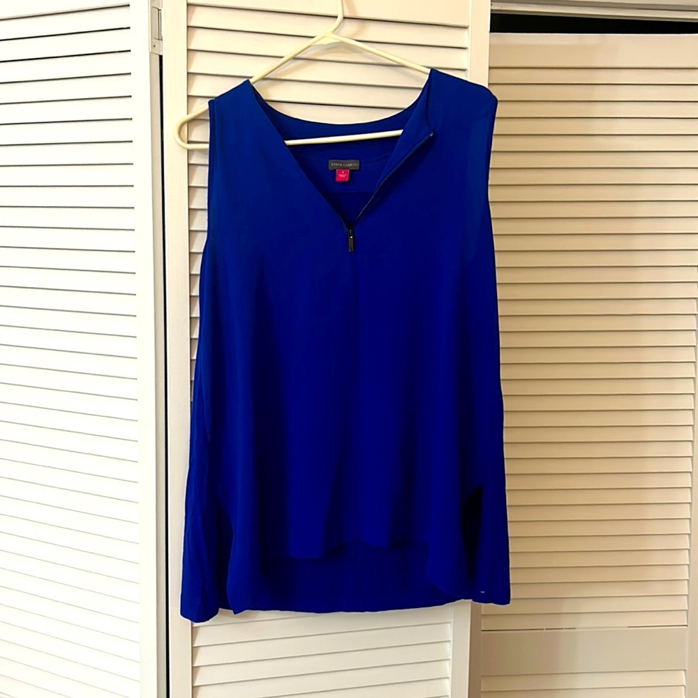 Vince Camuto flowing royal blue tank